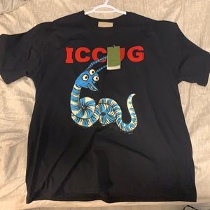 NWT GUCCI “Iccug” print shirt Xxl